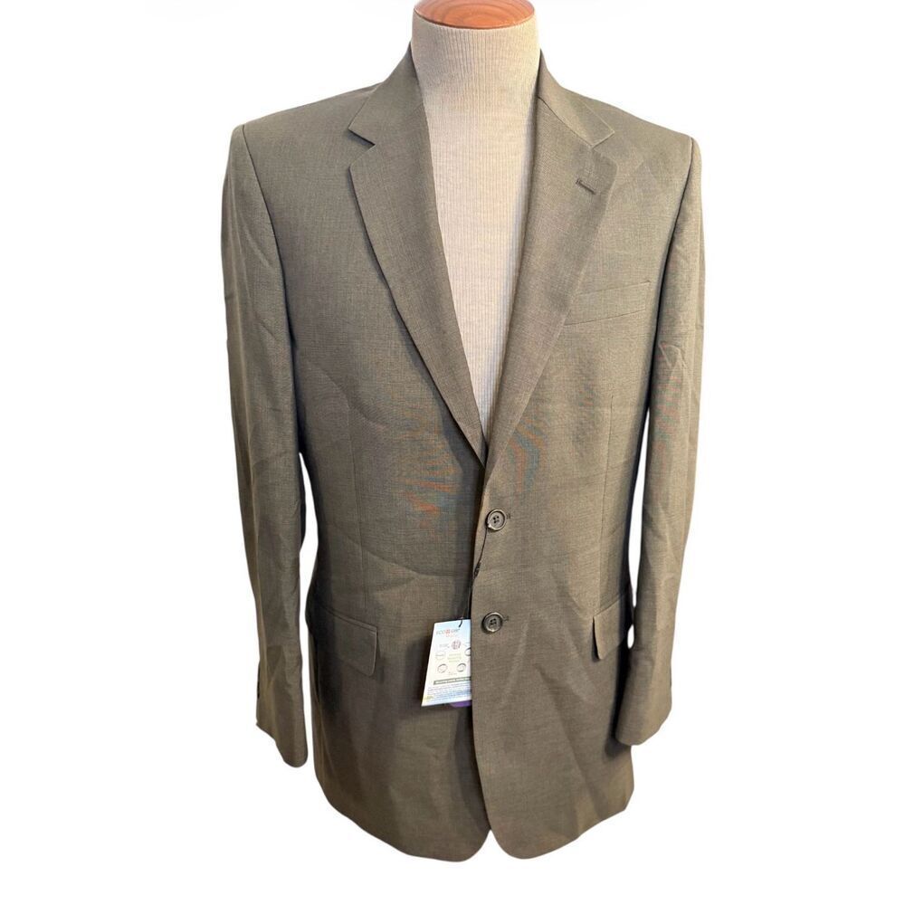 NWT Doc & Amelia Aerocool Blazer Sports Coat Sz. 40 Recycled Sustainable Brown T
